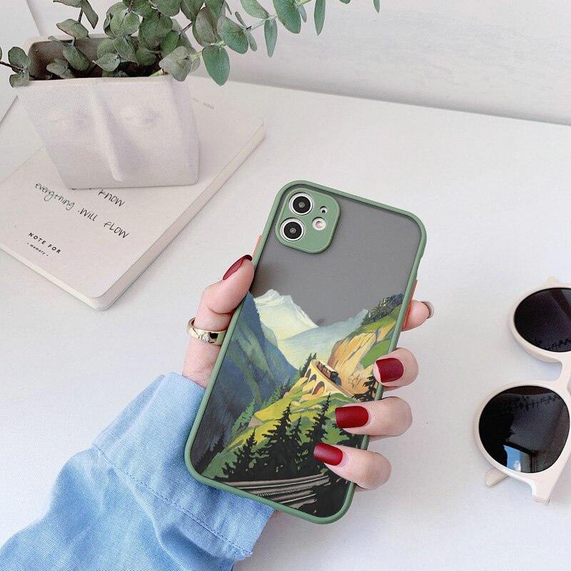 Coque Paysages Peints à la Main pour iPhone 12 Pro - Coque Wiqeo 10€-15€, Coque, iPhone 12 Pro, Silicone Wiqeo, Déstockeur de Coques Pour iPhone