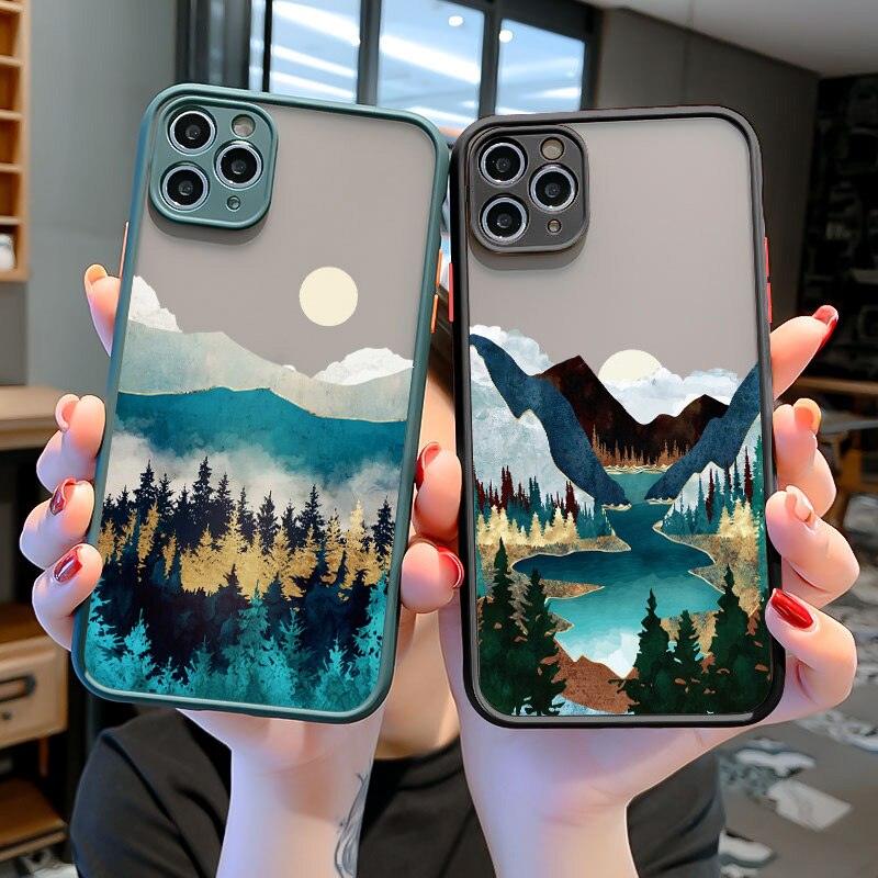 Coque Paysages Peints à la Main pour iPhone 12 Pro Max - Coque Wiqeo 10€-15€, Coque, iPhone 12 Pro Max, Silicone Wiqeo, Déstockeur de Coques Pour iPhone