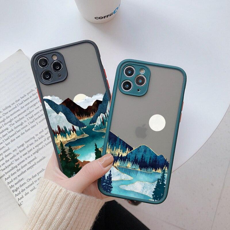 Coque Paysages Peints à la Main pour iPhone 13 - Coque Wiqeo 10€-15€, Coque, iPhone 13, Silicone Wiqeo, Déstockeur de Coques Pour iPhone