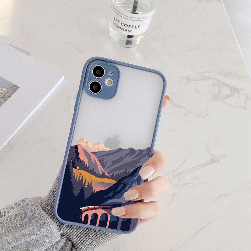 Coque Paysages Peints à la Main pour iPhone 13 - Coque Wiqeo 10€-15€, Coque, iPhone 13, Silicone Wiqeo, Déstockeur de Coques Pour iPhone