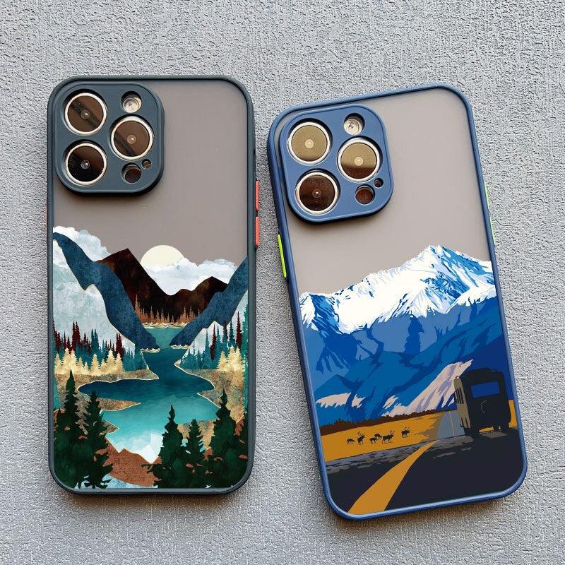 Coque Paysages Peints à la Main pour iPhone 15 Plus - Coque Wiqeo 10€-15€, Coque, iPhone 15 Plus, Silicone Wiqeo, Déstockeur de Coques Pour iPhone