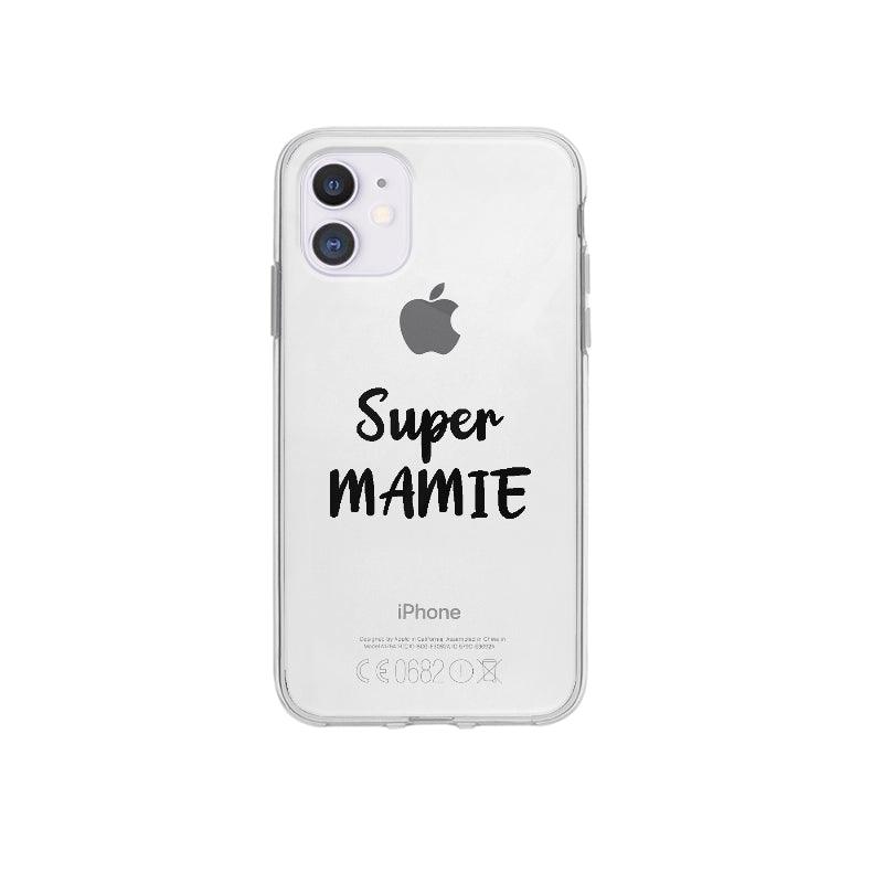 Coque Super Mamie pour iPhone 12 Mini - Coque Wiqeo 10€-15€, Amour, Expression, Fierté, Français, iPhone 12 Mini, Julie M, Tempérament Wiqeo, Déstockeur de Coques Pour iPhone