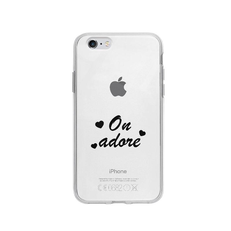 Coque On Adore pour iPhone 6 - Coque Wiqeo 5€-10€, Amour, Expression, Fierté, Français, iPhone 6, Sylvie A, Tempérament Wiqeo, Déstockeur de Coques Pour iPhone