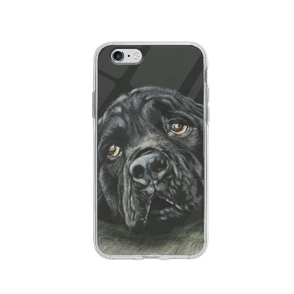 Coque Rottweiler Noir Triste pour iPhone 6 - Coque Wiqeo 5€-10€, Animaux, Brice N, Chien, iPhone 6, Noir, Rottweiler Wiqeo, Déstockeur de Coques Pour iPhone
