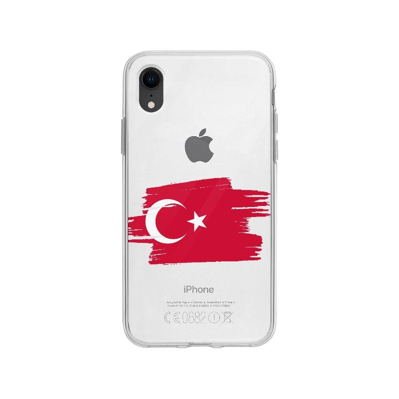 Coque Turquie pour iPhone XR - Coque Wiqeo 10€-15€, Camille B, Drapeau, iPhone XR, Pays, Turquie Wiqeo, Déstockeur de Coques Pour iPhone