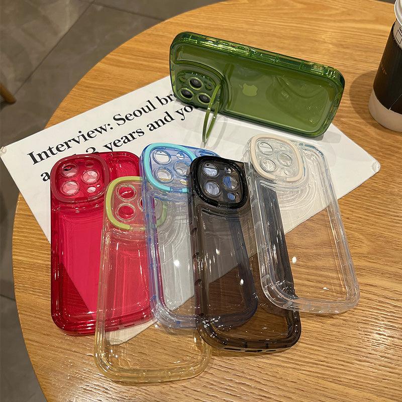 Coque Silicone Avec Support d'objectif Rabattable pour iPhone 15 Plus - Coque Wiqeo 10€-15€, Coque, iPhone 15 Plus, Silicone, Support Wiqeo, Déstockeur de Coques Pour iPhone