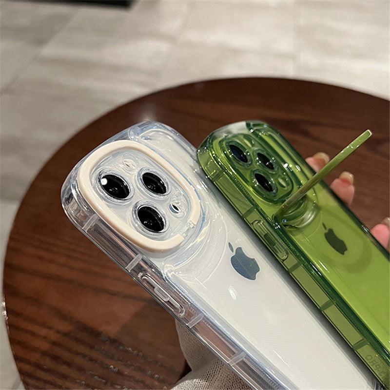 Coque Silicone Avec Support d'objectif Rabattable pour iPhone 15 Plus - Coque Wiqeo 10€-15€, Coque, iPhone 15 Plus, Silicone, Support Wiqeo, Déstockeur de Coques Pour iPhone
