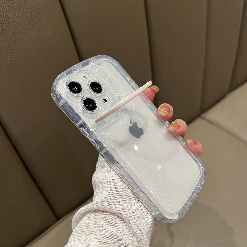 Coque Silicone Avec Support d'objectif Rabattable pour iPhone 15 Plus - Coque Wiqeo 10€-15€, Coque, iPhone 15 Plus, Silicone, Support Wiqeo, Déstockeur de Coques Pour iPhone