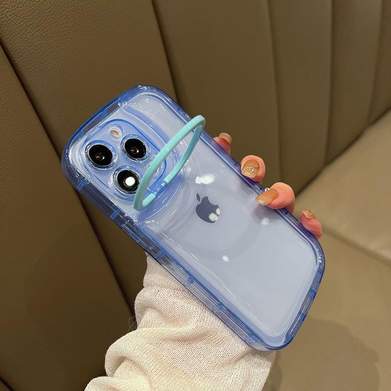 Coque Silicone Avec Support d'objectif Rabattable pour iPhone 15 Plus - Coque Wiqeo 10€-15€, Coque, iPhone 15 Plus, Silicone, Support Wiqeo, Déstockeur de Coques Pour iPhone