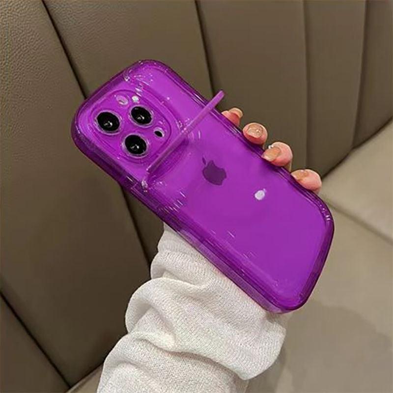 Coque Silicone Avec Support d'objectif Rabattable pour iPhone 15 Plus - Coque Wiqeo 10€-15€, Coque, iPhone 15 Plus, Silicone, Support Wiqeo, Déstockeur de Coques Pour iPhone