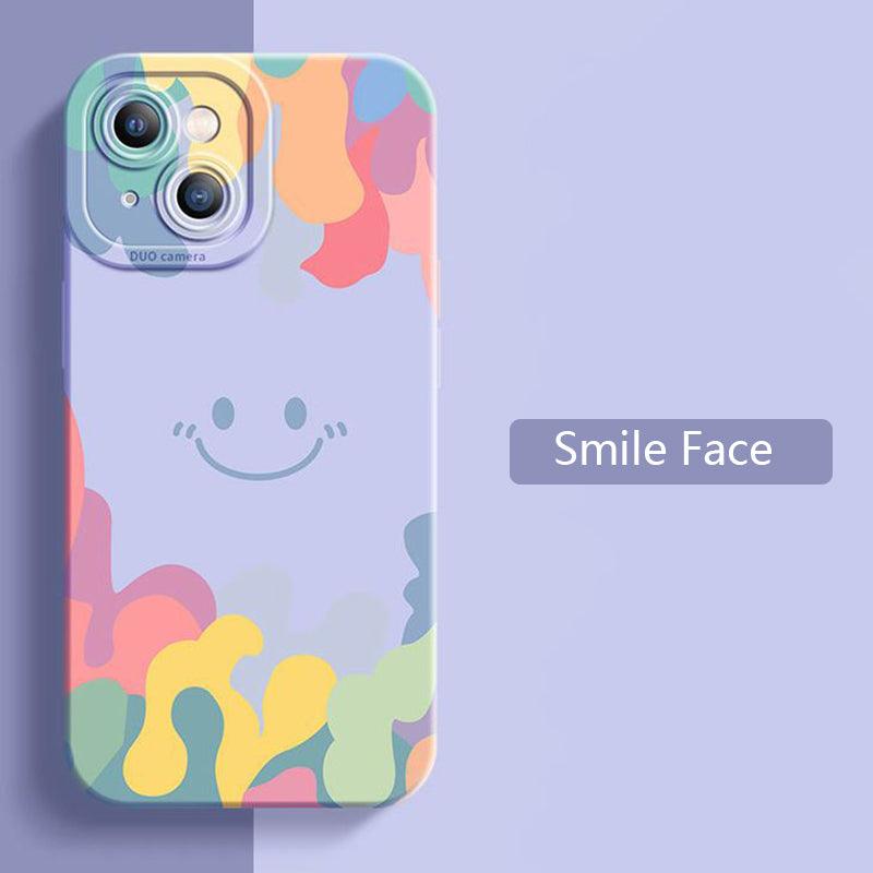 Coque Smiley en Silicone pour iPhone 15 - Coque Wiqeo 10€-15€, Coque, iPhone 15, Silicone Wiqeo, Déstockeur de Coques Pour iPhone