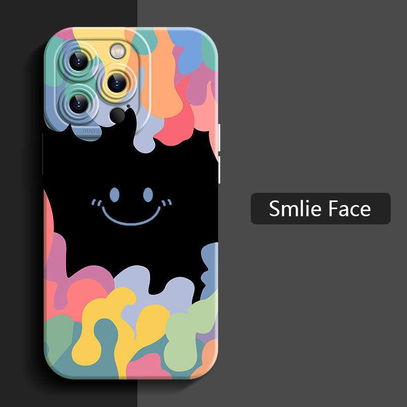 Coque Smiley en Silicone pour iPhone 15 - Coque Wiqeo 10€-15€, Coque, iPhone 15, Silicone Wiqeo, Déstockeur de Coques Pour iPhone