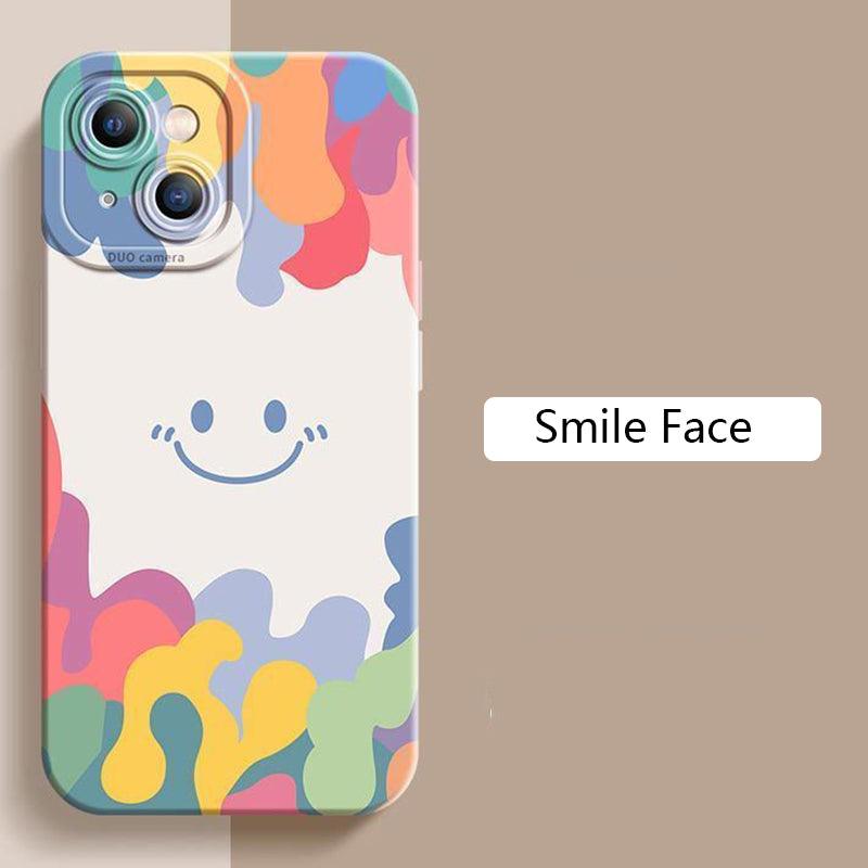 Coque Smiley en Silicone pour iPhone 15 - Coque Wiqeo 10€-15€, Coque, iPhone 15, Silicone Wiqeo, Déstockeur de Coques Pour iPhone