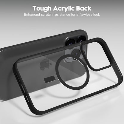 Black Coque Magnétique Transparente Antichoc Pour iPhone