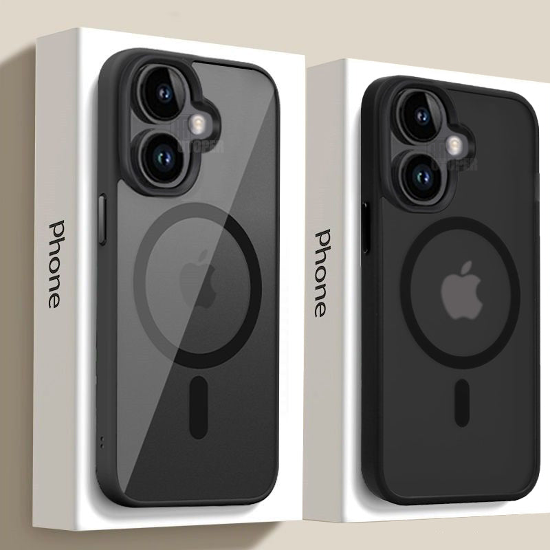 Coque Magnétique Transparente Antichoc Pour iPhone - Image 1