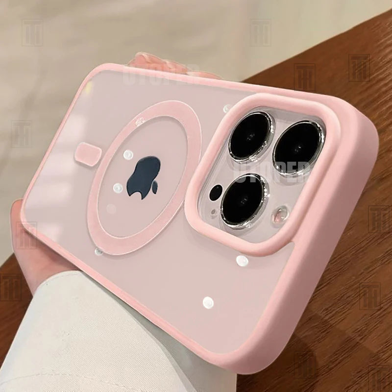 Coque Magnétique Transparente Renforcée Pour iPhone - Image 1
