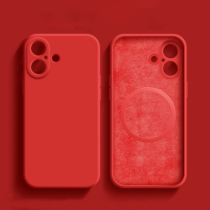 Red Coque En Silicone Magnétique Résistante Pour iPhone