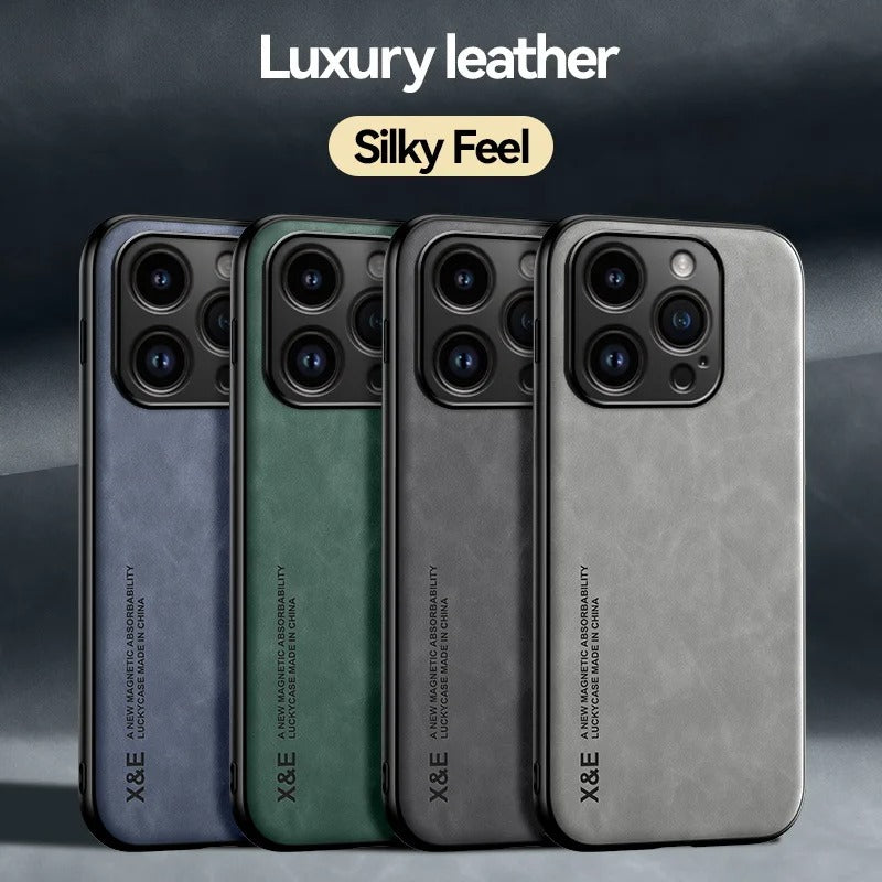 Coque Simili Cuir Avec Protection Renforcée Pour iPhone - Image 2