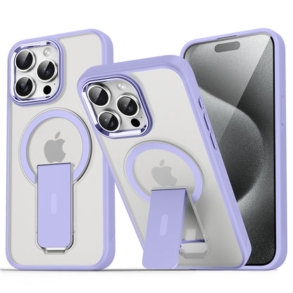 Purple Coque Magnétique Avec Support Pliable Pour iPhone