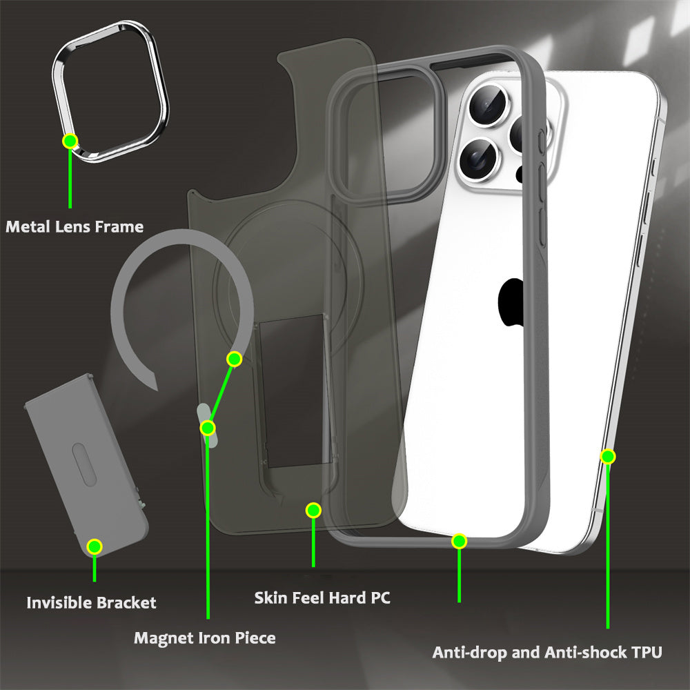 Coque Magnétique Avec Support Pliable Pour iPhone - Image 3