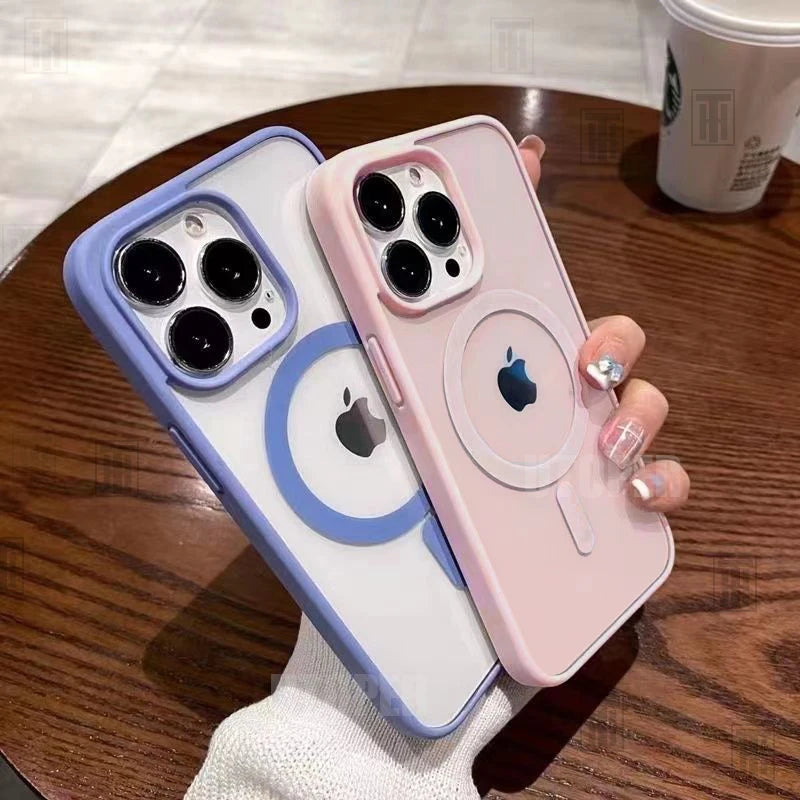 Coque Magnétique Transparente Renforcée Pour iPhone - Image 3