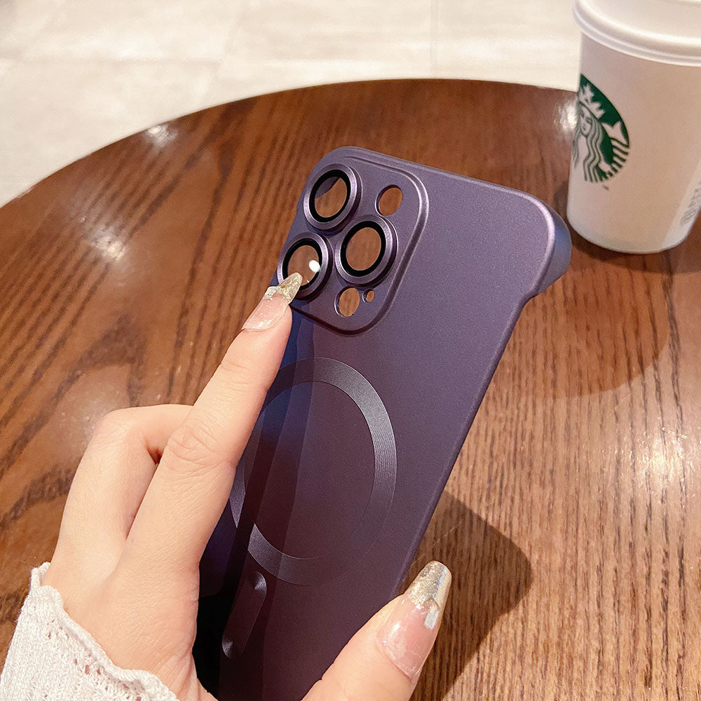 Coque Sans Bordure En Titane Avec Support Pour Iphone - Image 3