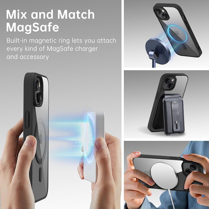 Coque Magnétique Transparente Antichoc Pour iPhone - Image 3