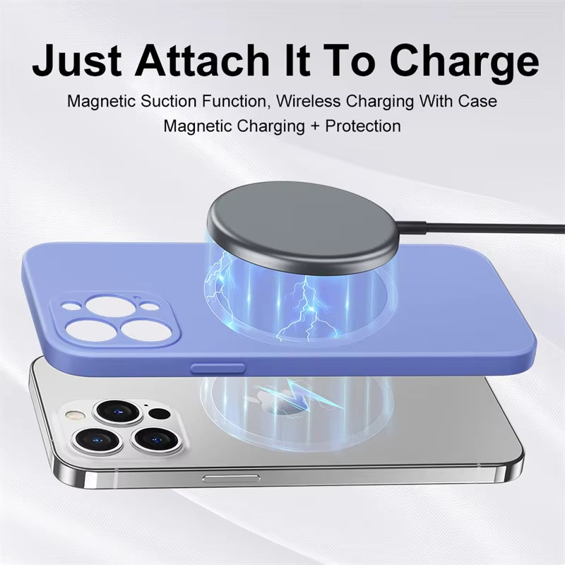 Coque En Silicone Magnétique Résistante Pour iPhone - Image 3
