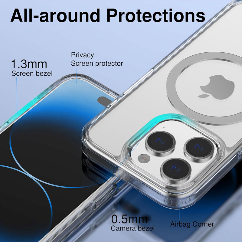 Coque Magnétique Transparente Résistante Pour iPhone - Image 4