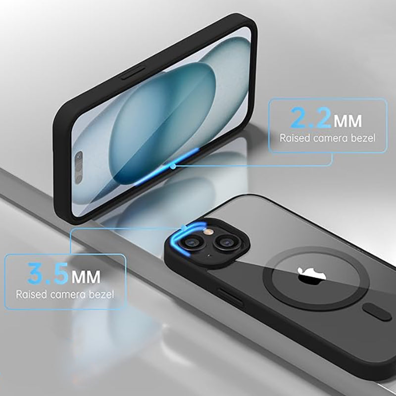 Coque Magnétique Transparente Antichoc Pour iPhone - Image 4