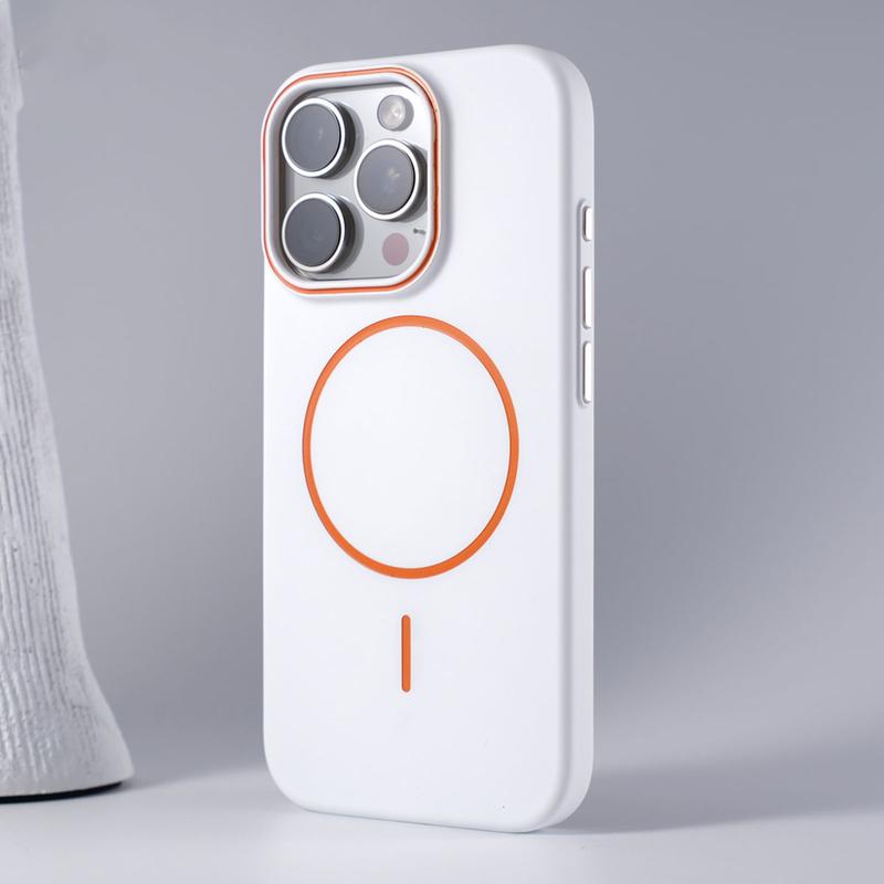 White Coque Ultra-Mince MagSafe Avec Protection Renforcée Pour iPhone