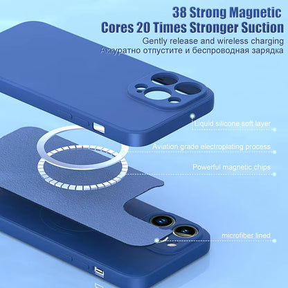 Coque En Silicone Magnétique Résistante Pour iPhone - Image 5