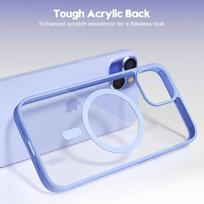 Far Peak Blue Coque Magnétique Transparente Antichoc Pour iPhone