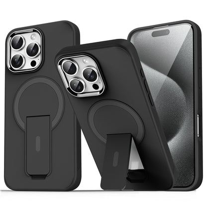 Full Black Coque Magnétique Avec Support Pliable Pour iPhone