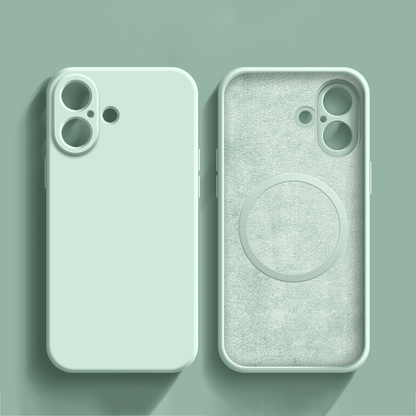 Cyan Coque En Silicone Magnétique Résistante Pour iPhone
