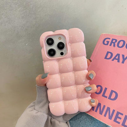 Coque 3D Bulleuse en Silicone pour iPhone 16 Plus