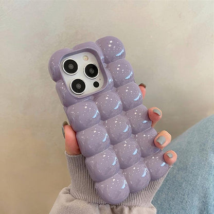 Coque 3D Bulleuse en Silicone pour iPhone 16 Plus