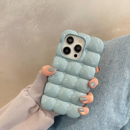 Coque 3D Bulleuse en Silicone pour iPhone 16 Plus