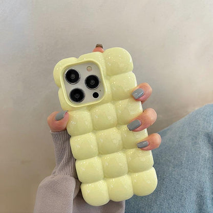 Coque 3D Bulleuse en Silicone pour iPhone 16 Plus