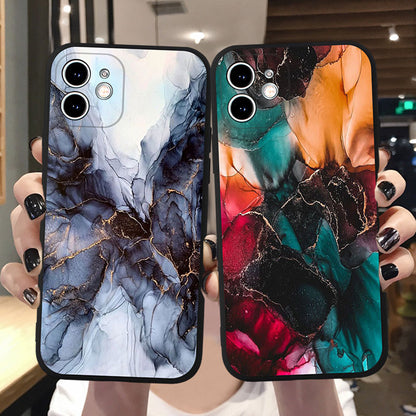 Coque à Motif de Marbre et Peinture pour iPhone 12 Pro Max