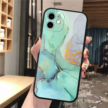 Coque à Motif de Marbre et Peinture pour iPhone 12 Pro Max - 2