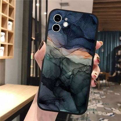 Coque à Motif de Marbre et Peinture pour iPhone 12 Pro Max - 3