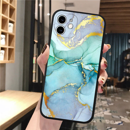 Coque à Motif de Marbre et Peinture pour iPhone 12 Pro Max - 4