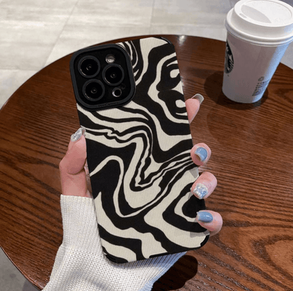 Coque à Rayures Zébrées pour iPhone 16 Pro - Coque Wiqeo 10€-15€, Coque, iPhone 16 Pro, Silicone Wiqeo, Déstockeur de Coques Pour iPhone