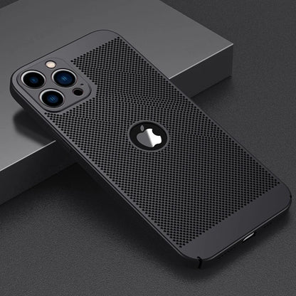 Coque Aération Design Élégant En Maille Thermique pour iPhone 15 Pro