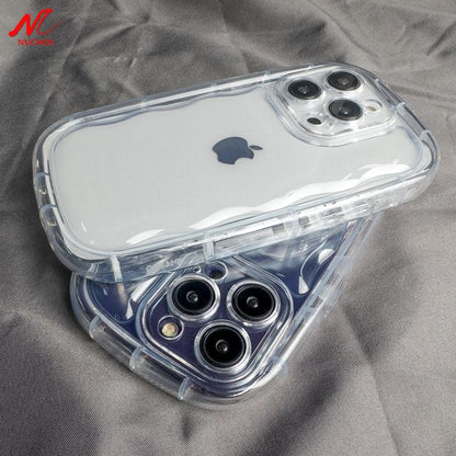 Coque Airbag en Silicone Transparente pour iPhone 15 Plus - Coque Wiqeo 10€-15€, Coque, iPhone 15 Plus, Silicone, Transparente Wiqeo, Déstockeur de Coques Pour iPhone