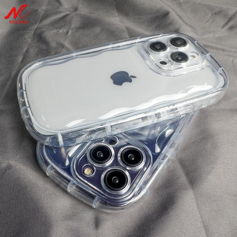 Coque Airbag en Silicone Transparente pour iPhone 15 Plus - Coque Wiqeo 10€-15€, Coque, iPhone 15 Plus, Silicone, Transparente Wiqeo, Déstockeur de Coques Pour iPhone