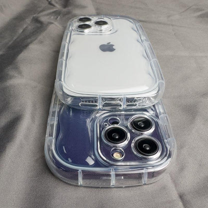 Coque Airbag en Silicone Transparente pour iPhone 15 Plus - Coque Wiqeo 10€-15€, Coque, iPhone 15 Plus, Silicone, Transparente Wiqeo, Déstockeur de Coques Pour iPhone