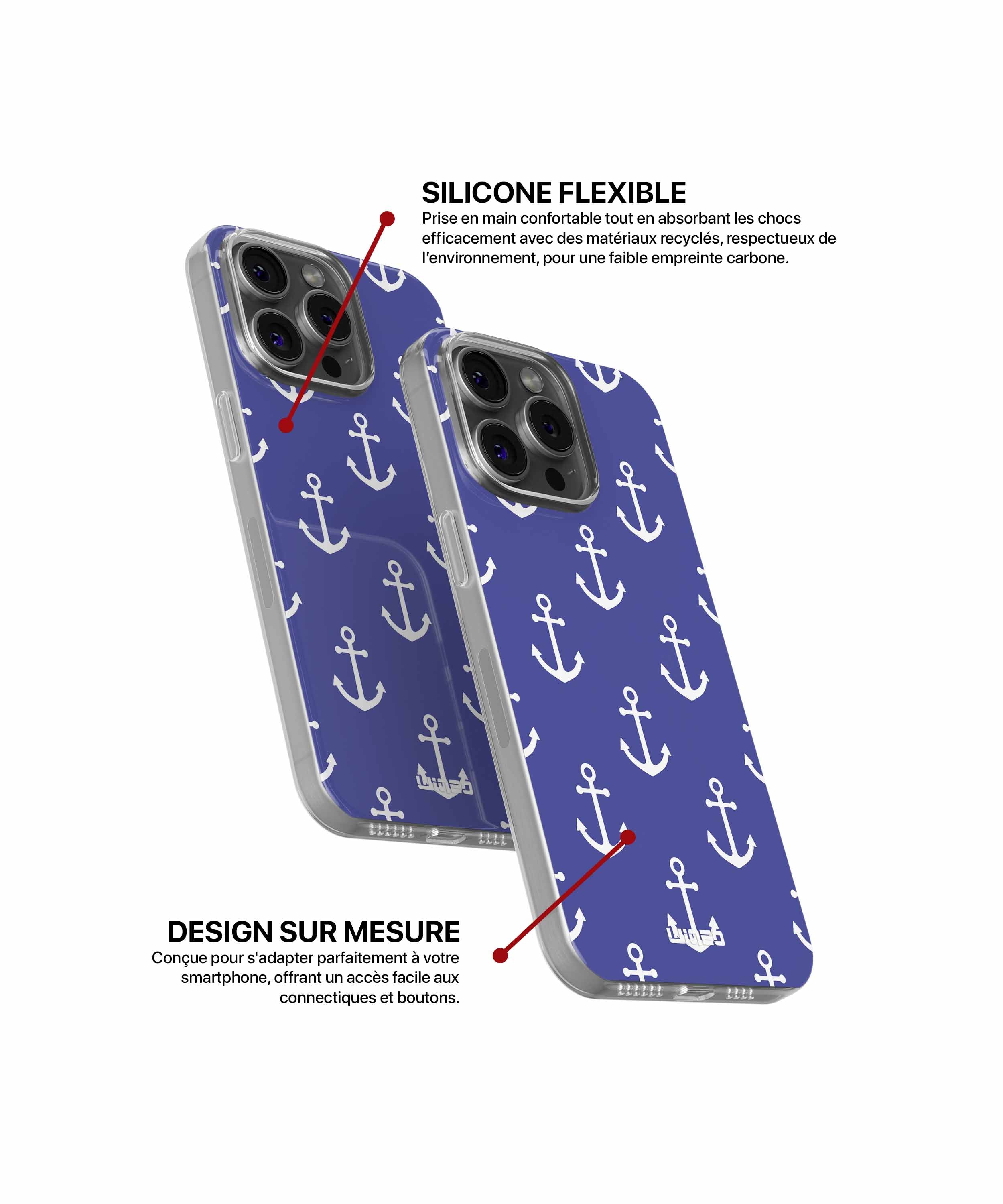 Coque ancres marines pour iPhone