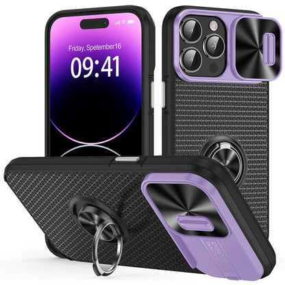 Coque Antichoc Coulissante Avec Anneau de Support 360° pour iPhone 16 - Coque Wiqeo 15€-20€, Coque, iPhone 16, Support Wiqeo, Déstockeur de Coques Pour iPhone